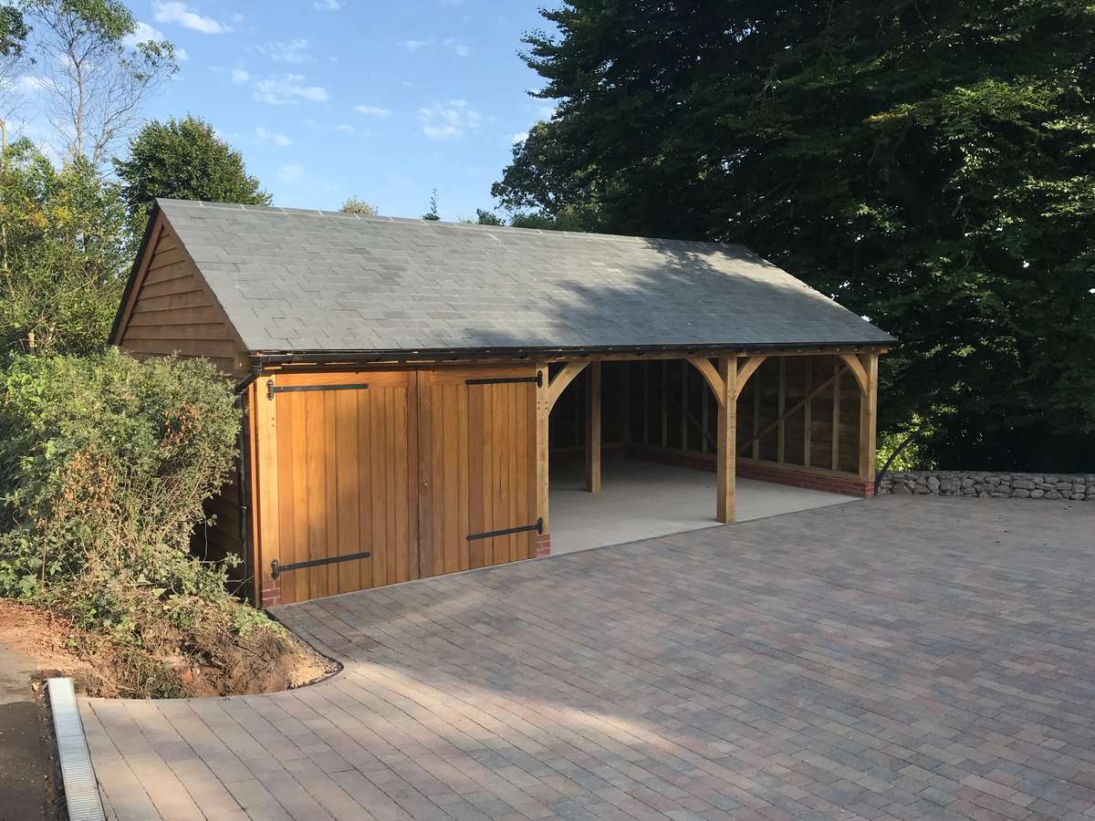 Oak frame building, Budleigh Salterton